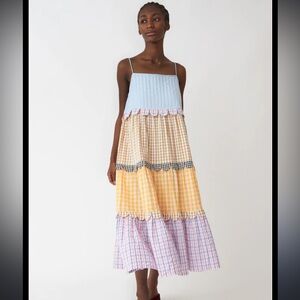 NWT Stella nova Lillibeth dress multi checks